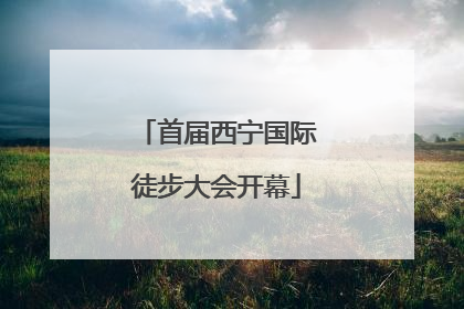首届西宁国际徒步大会开幕